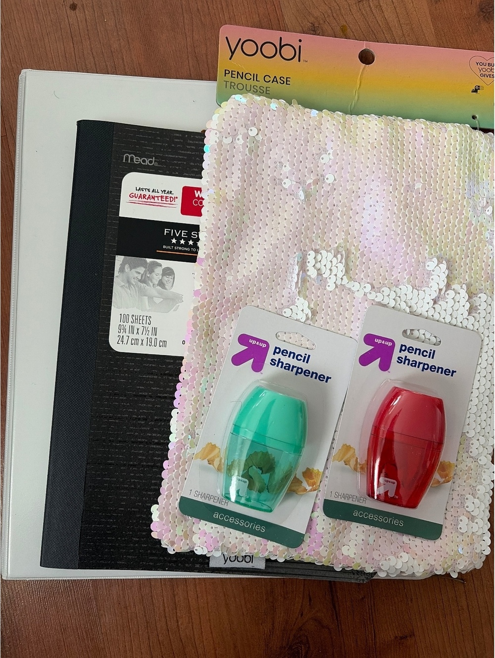 4 piece set of school or office supplies